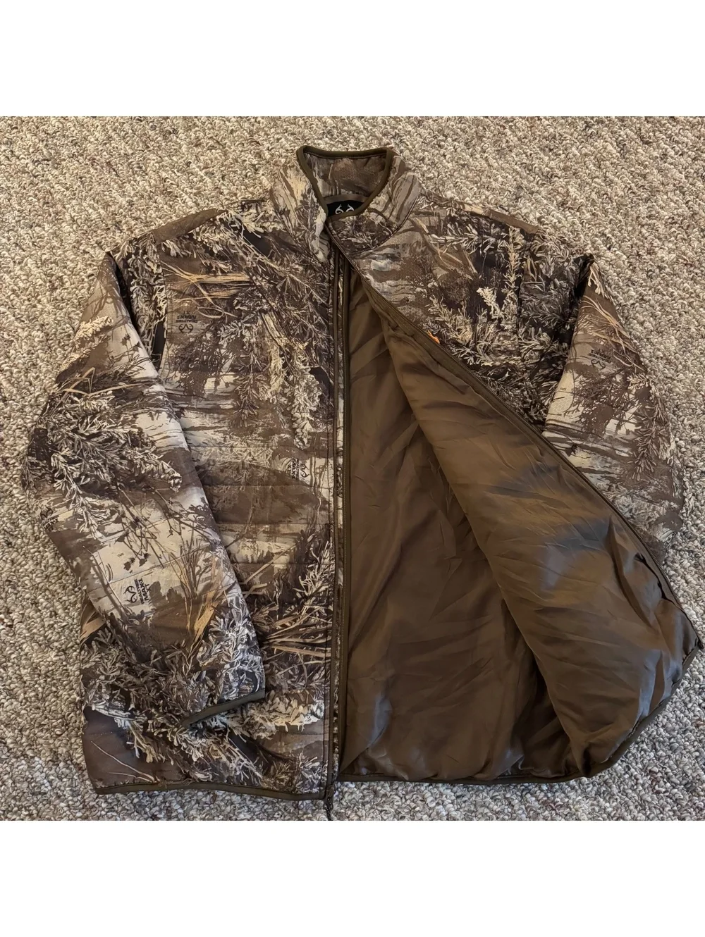 Realtree Edge Camo Insulated Full-Zip Hunting Jacket Size Large